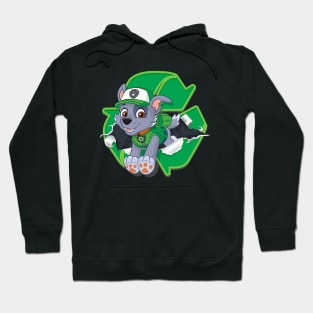 Green Color Photo Hoodie